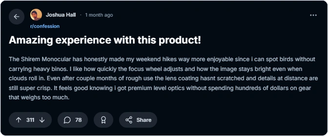 reddit review